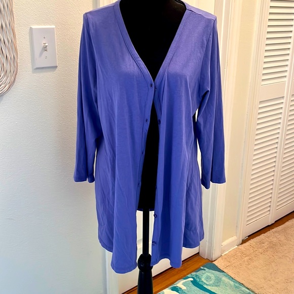 Logo by Lori Goldstein button down cardigan - Picture 1 of 5